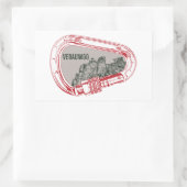 ヴェドウー登山カラビナー 長方形シール (バッグ)