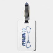 ヴェドウー登山Quickdraw ラゲッジタグ (裏面縦)