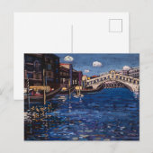 ヴェニスの記憶、リアルト橋、1904年 by カンディンスキー ポストカード (正面/裏面)