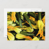ヴェニスアットホームカードズッキーニフラワーズ ポストカード (正面/裏面)