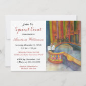 ヴェニスアンパーティーイベントイタリアン招待状 招待状 (正面)