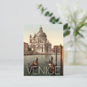 ヴェニスイタリア敬礼ゴンドラ教会 ポストカード (スタンド正面)