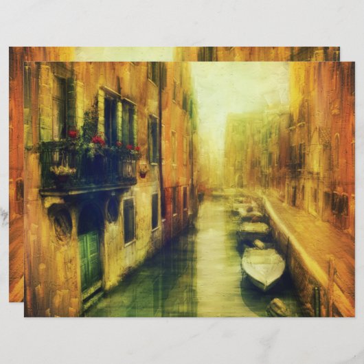 ヴェニスカナルバルコニ絵画ーズ (正面/裏面)