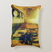 ヴェニスカナルバルコニ絵画ーズ アクセントクッション (裏面(縦))