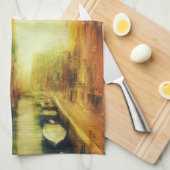 ヴェニスカナルバルコニ絵画ーズ キッチンタオル (四つ折り)