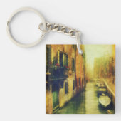 ヴェニスカナルバルコニ絵画ーズ キーホルダー (正面)