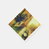 ヴェニスカナルバルコニ絵画ーズ スタンダードカクテルナプキン (角)