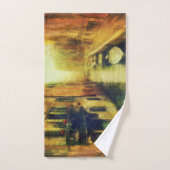 ヴェニスカナルバルコニ絵画ーズ バスタオルセット (ハンドタオル)