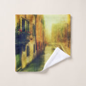 ヴェニスカナルバルコニ絵画ーズ バスタオルセット (ウォッシュタオル)