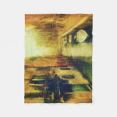 ヴェニスカナルバルコニ絵画ーズ フリースブランケット (正面)