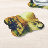 ヴェニスカナルバルコニ絵画ーズ ペーパーコースター (アングル)