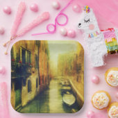 ヴェニスカナルバルコニ絵画ーズ ペーパープレート (パーティー)