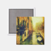 ヴェニスカナルバルコニ絵画ーズ マグネット (正面/裏面)