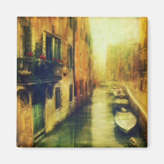 ヴェニスカナルバルコニ絵画ーズ マグネット (正面)