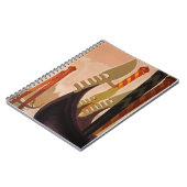 ヴェニスグランドカナルボートイタリアイラストレーション ノートブック (左側)