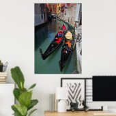 ヴェニスゴンドラプリント ポスター (ホームオフィス)