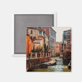ヴェニスゴンドラ運河イタリア写真  マグネット (正面/裏面)