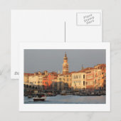 ヴェニスサンセットアットザリアルトロブリッジポストカード ポストカード (正面/裏面)