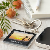 ヴェニスビーチカリフォルニアサンセットスーベニアキーチェーン キーホルダー (正面右)