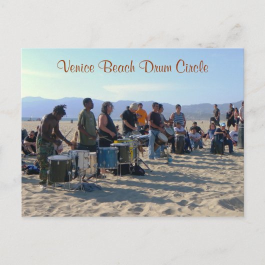 ヴェニスビーチドラムサークルポストカード! ポストカード (正面)