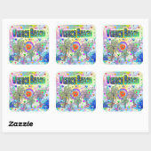 ヴェニスビーチ深いドリームステッカー スクエアシール (シート)