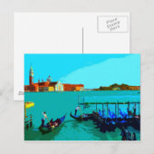 ヴェニス風景ポスター ポストカード (正面/裏面)