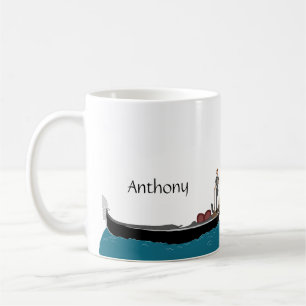 ヴェニス、イタリア・ゴンドラ・ゴンドラパーソナライズされた コーヒーマグカップ