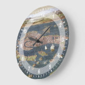 ヴェニス：16世紀の地図 ラージ壁時計 (傾斜)