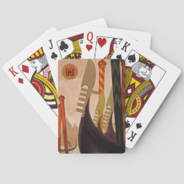 ヴェニモノグラムのス運河イタリア贈り物 トランプ