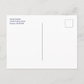 ヴェニヴィディヴィチブルーポストカード ポストカード (裏面)