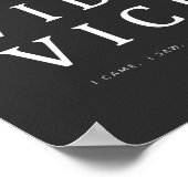 ヴェニヴィディヴィチ |感動的引用文 ポスター (角)