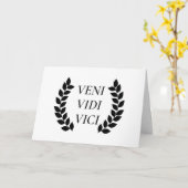 ヴェニ・ヴィディ・ヴィチ来私は私が征服を見た カード (黄色い花)
