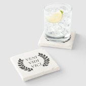 ヴェニ・ヴィディ・ヴィチ来私は私が征服を見た ストーンコースター (横)