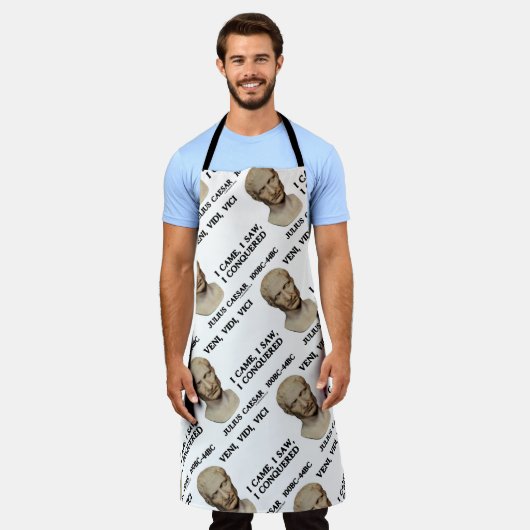 ヴェニ、ヴィディ、ヴィチ私来は、シーザーを征服するのを見た エプロン (着用した状態)