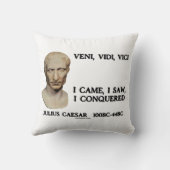 ヴェニ、ヴィディ、ヴィチ私来は、シーザーを征服するのを見た クッション (裏面)