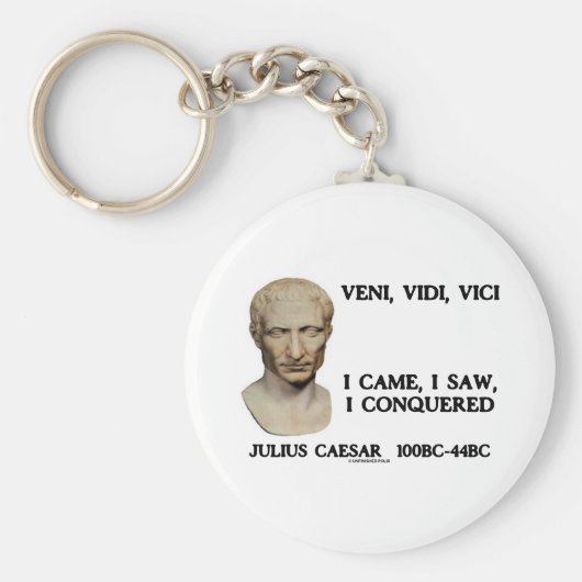 ヴェニ、ヴィディ、ヴィチ – 私は見来た、私は征服した キーホルダー (正面)