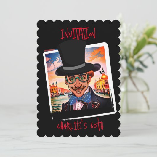 ヴェネカスタムツィア60thでトファトとの彫刻 招待状 (スタンド正面)