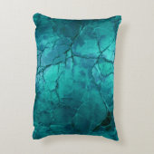 ヴェネチアンマスカレードマスクターコイズグラウンド アクセントクッション (裏面(縦))