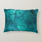 ヴェネチアンマスカレードマスクターコイズグラウンド アクセントクッション (裏面)