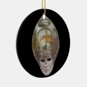 ヴェネチアンマスクオーナメント セラミックオーナメント (右)
