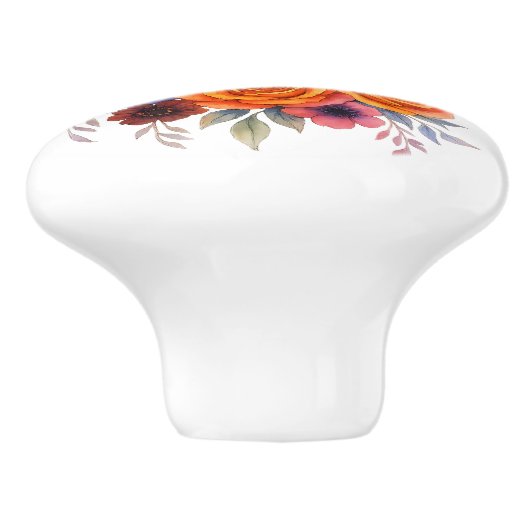 ヴェネチアンマスクフローラカーニバル開花シックフローラ セラミックノブ (側面)