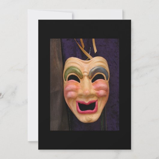 ヴェネチアンマスク招待状 招待状 (正面)