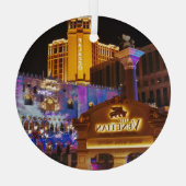 ヴェネチアンラスベガスデコレーション夕べライト ガラスオーナメント (裏面)