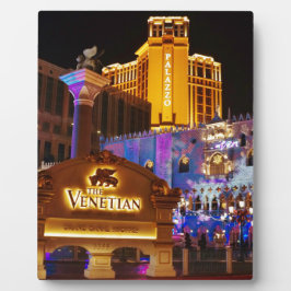 ヴェネチアンラスベガスデコレーション夕べライト フォトプラーク