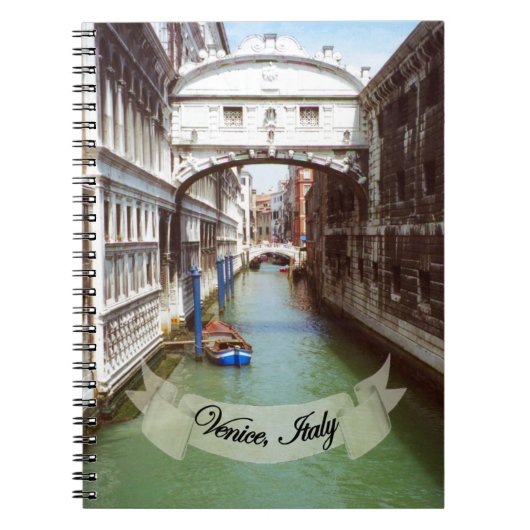 ヴェネツィアからの土産Italy Bridge of Sighs ノートブック (正面)