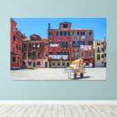 ヴェネツィアでの箱の配達 キャンバスプリント (インサイチュ (ウッドフロア))