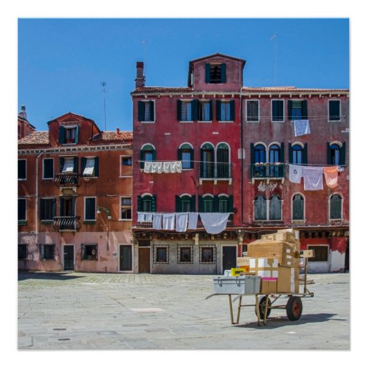 ヴェネツィアでの箱の配達 ポスター (正面)