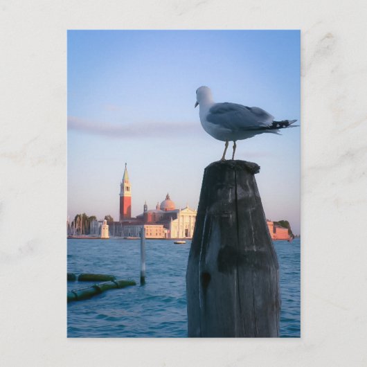 ヴェネツィアでゴンドラを探して ポストカード (正面)