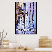 ヴェネツィアとリドヴィンテージイタリアン旅行 ポスター (キッチン)