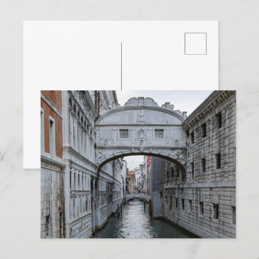ヴェネツィアのため息の橋 イタリア ポストカード (正面/裏面)